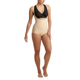 MARENA SFBHRA2 Girdle with High-Back & Reinforced Panels – Adjustable Accessible Crotch Girdle, Stage 2, 2XS, Beige
