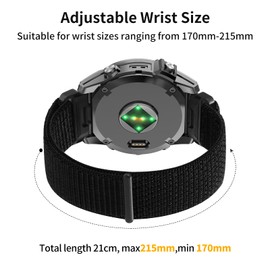 MDBBLBM 20mm Nylon Watch Bands for Garmin Fenix 8 AMOLED-43mm/Fenix 7S Pro/Fenix 7S/Fenix 6S Pro/Fenix 6S,QuickFit Sports Strap for Fenix 5S plus/Fenix 5S/Descent Mk2s/Descent Mk3i-43mm/epix Pro 42MM