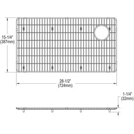 Elkay CTXBG2815 Crosstown 28-1/2" L x 15-1/2" W Stainless Steel Basin Rack for ECTRU30179RT - Stainless Steel