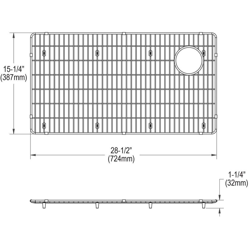 Elkay CTXBG2815 Crosstown 28-1/2" L x 15-1/2" W Stainless Steel