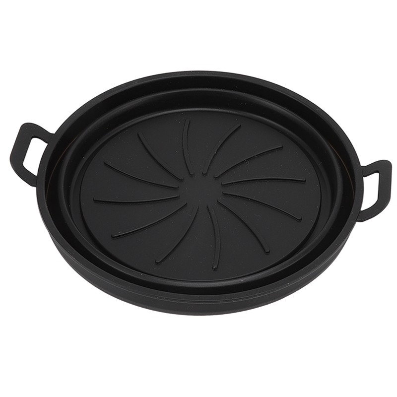 2 PCS Fryer Silicone Baskets with Handle 7.5inch Round Silicone