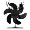 Wood Stove Fan 6 Blades Heat Powered Burning Fireplace Fan