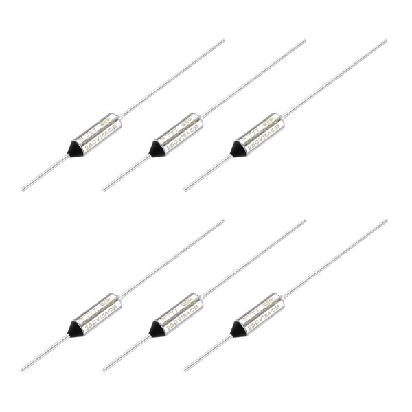 MECCANIXITY 6Pcs Metal Temperature Thermal Fuse RY167 167 °C 332.6°F