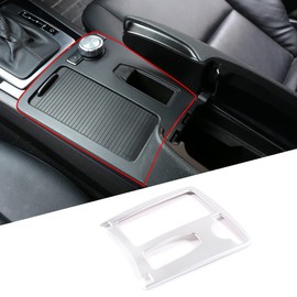 DIYUCAR For C Class W204 2008-2014 Car ABS Matte Silver Central Console Cup Holder Frame Trim Accessory For Benz E Class W212 Coupe W207 C207 Right Hand Drive