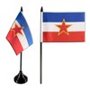 Flaggenfritze Table Flag Yugoslavia Old + Free Sticker