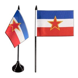 Flaggenfritze Table Flag Yugoslavia Old + Free Sticker