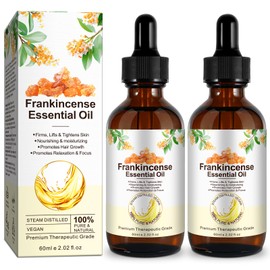 Frankincense Oil for Skin Care, 100% Organic & Pure Natural Essential Oil for Hair Growth & Skin Tightening, Anti-Aging, Scar Reduction, Aromatherapy, Diffusers, Humidifier (120 ML, Frankincense)