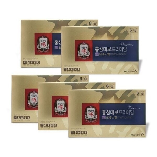 Jeonggwanjang Hongsamdaebo Premium 40mlx30ea 5boxesSF / 정관장홍삼대보프리미엄40mlx30개입5박스SF