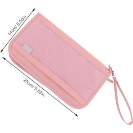 BESPORTBLE Bolsa De Almacenamiento De Identificación Portátil Organizador De De Viaje Funda Para Pasaporte De Oxford Protección Rfid Porta Tarjetas De Embarque Para Uso Aeropuertos y