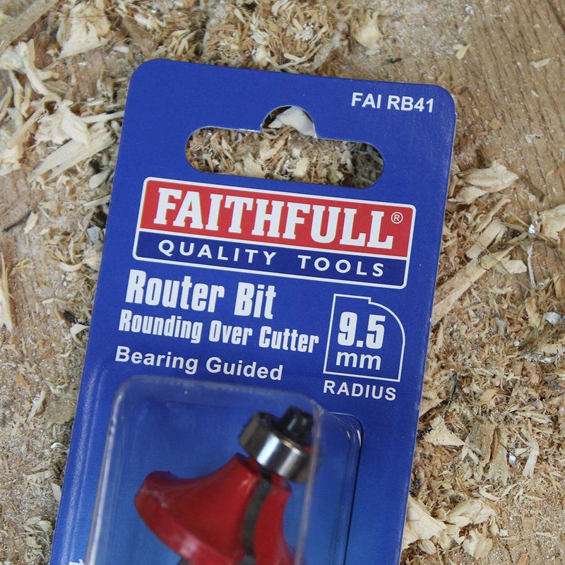 Faithfull FAIRB41 Router Bit TC Rounding Over 1/4in 15.8mm x