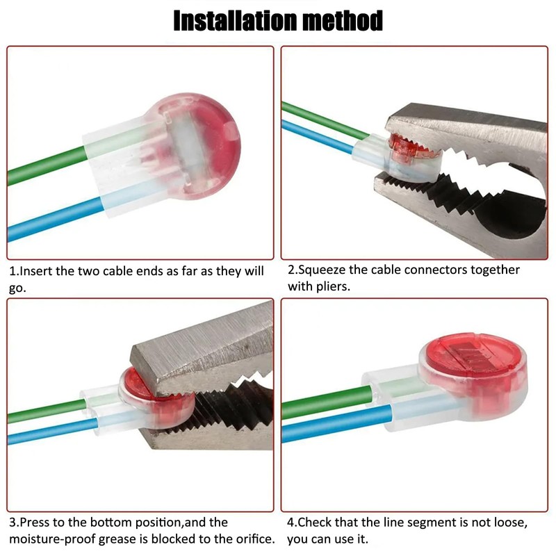 Telephone Cable Connector, UY/UY2/UR/UR2/UG Single Core Connector Kit, Low Current