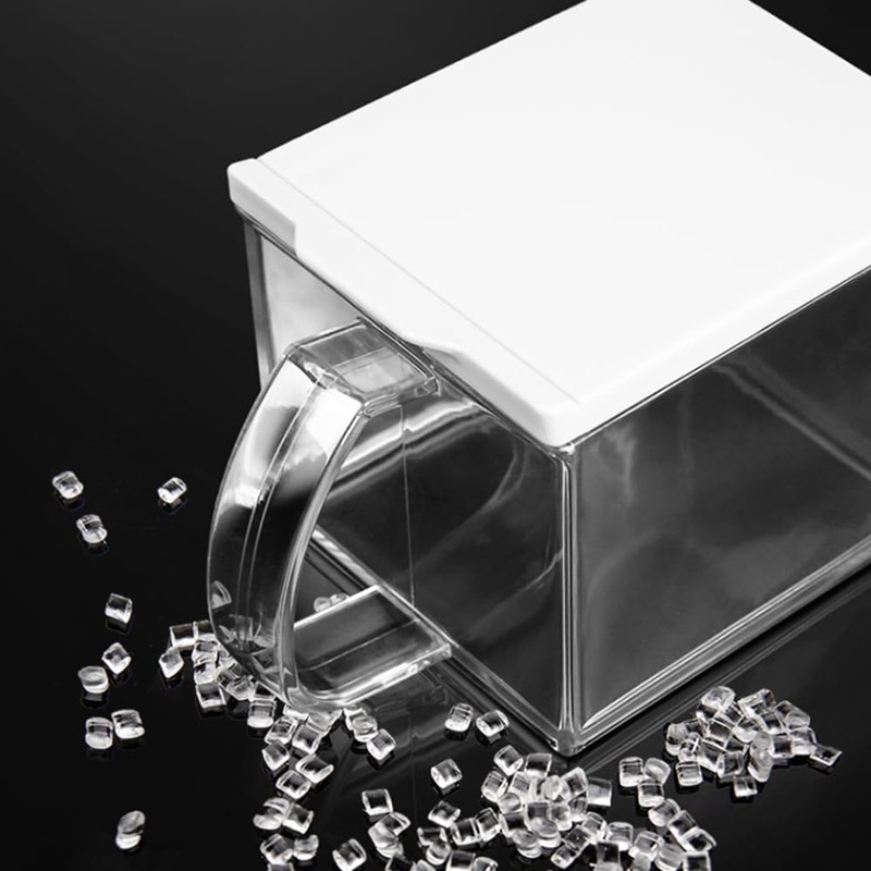 Salt Container With Lid And Spoon, Clear Seasoning Rack Spice