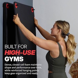 SPRI - Hanging Exercise Mats for Gyms, Closed-Cell Foam Yoga & Fitness Mats with Grommets, Thick Workout Mats for Studios & Group Fitness...