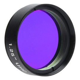 Oumij Filtro de Telescopio UHC, Contaminación Lumínica Filtros, 1,25 Pulgadas 31,7mm Universal, para Fotografía de Observación Astronómico, Filtro de Lente de Inhibición de Luz Nociva de la Ciudad