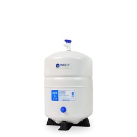 Pressurized Water Storage Tank - Reverse Osmosis Water Tank with Stainless Steel Connections and Ball Valve - Water Filtration System Storage Tank 3.0 Gal & appx. 1.8 gal Usable Capacity (ROT-3-W)