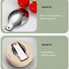 2-Pack Foldable Fork and Spoon Set, Stainless Steel Portable Travel