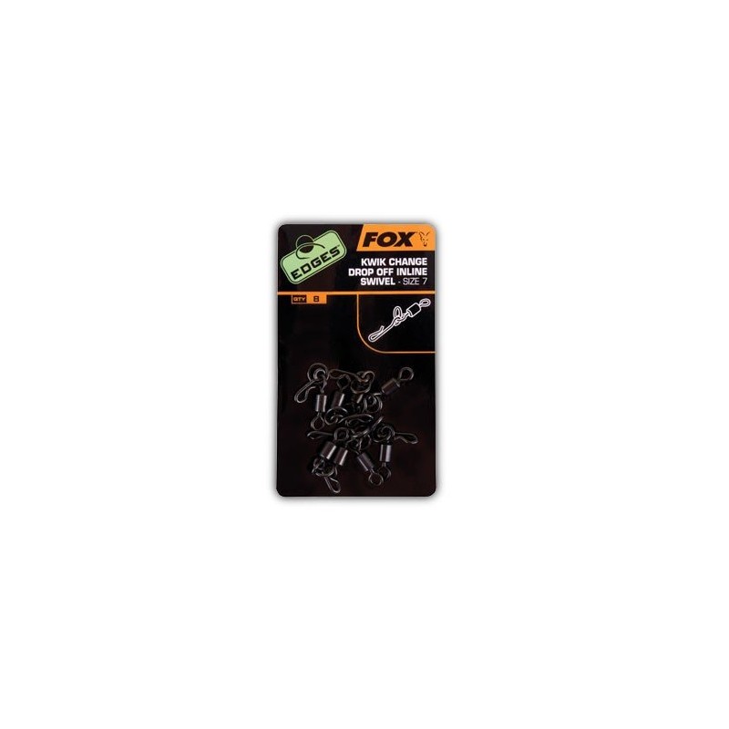 Fox Edges In-Line Kwik Change Swivel Size 7 Pack Of
