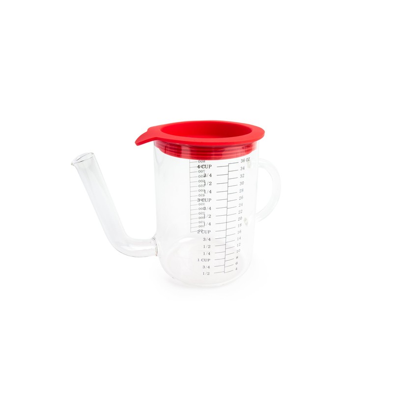 Fox Run Gravy and Fat Separator, with Measurements and Strainer,