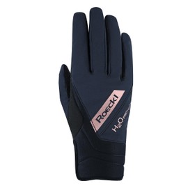 Roeckl Sports Riding Gloves Wareem Tournament Winter Gloves, Black/Copper 9.5