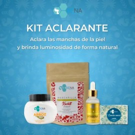 Kit Aclarante Serum Crema Arroz Concha Nacar Mascarilla Bena                                                                                          