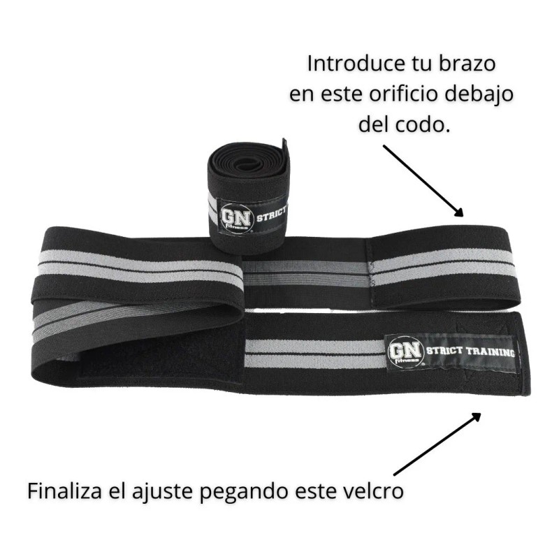 Par Coderas Venda Elastica Codo Gym Crossfit Pesas Lesiones