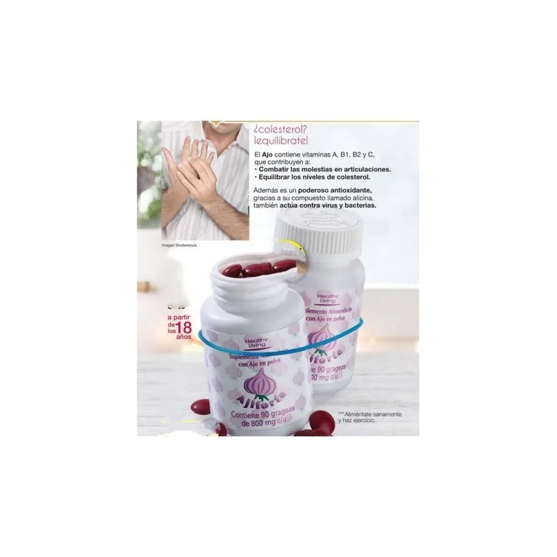 Ajo Concentrado Colesterol Articulaciónes Healthy Living