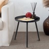AOJEZOR Accent Side / End Table, Waterproof Metal Structure, Great