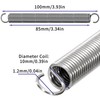 GUNGY Tension Springs with Hooks Stainless Steel Tension Spring 100