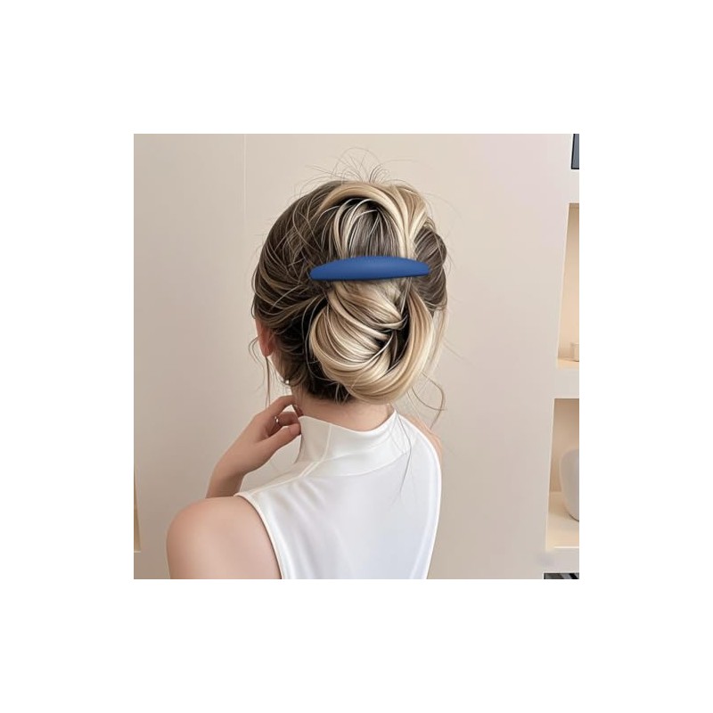 Pinzas Grandes Para El Cabello, Mate, De 10 Cm (4"),