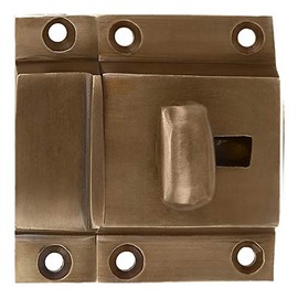 Set of 1 Solid Brass Cabinet Door Latch, Latch for Cabinet Closet Kitchen Door Handmade Antique Brass Finish, Antique Cabinet Latch