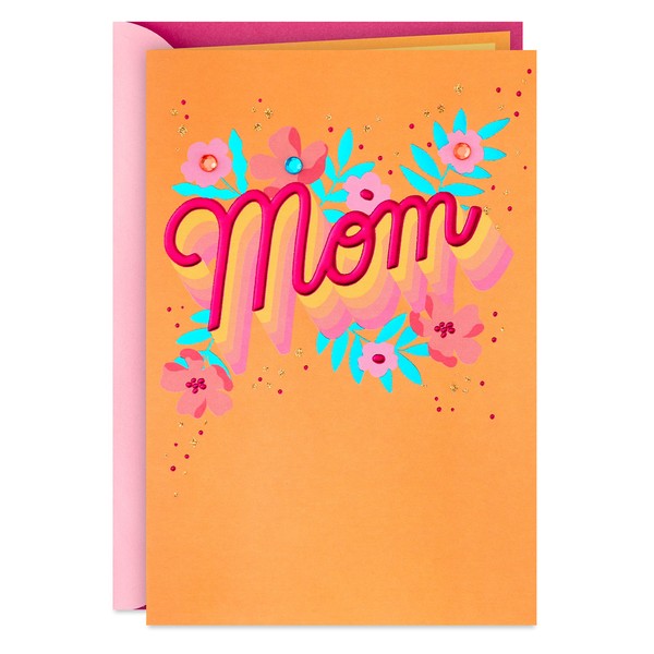 Hallmark Birthday Card for Mom (Gemstone Flowers)