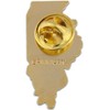 PinMart Illinois Shape Flag Lapel Pin – Complete United States