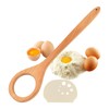 Wooden Danish Dough Whisk Set, 12 inch Dough Mixer with