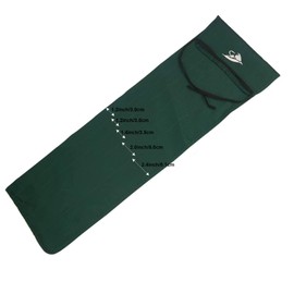 Aventik Cotton Cloth Fishing Rod Sleeve Cover Pole Sock Glove Protector Bag Pouch with 5 Compartments (Green,31inch/79cm)