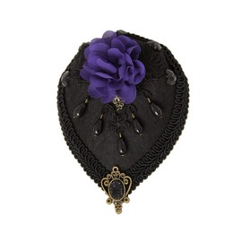 Beavorty Lace Flower Hat Hairpin Vintage Hair Clip for Women for Parties Weddings Special Occasions Creative Design Lightweight Comfort Unique Hair Accessory