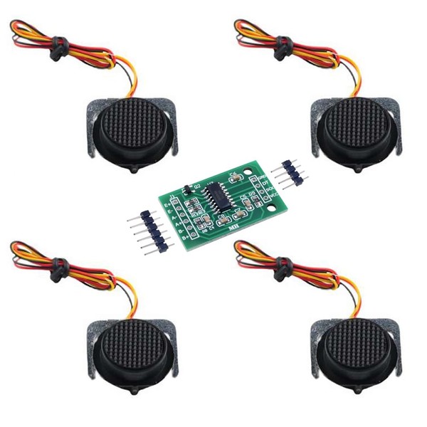 Geekstory 4pcs 50kg Load Cell E-Shaped Half Bridge Strain Gauge