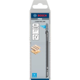 Bosch 25x PRO Wood Precise T344DP Jigsaw Blade (for Construction Wood, Softwood, Length 152 mm, Professional Accessory Jigsaw)