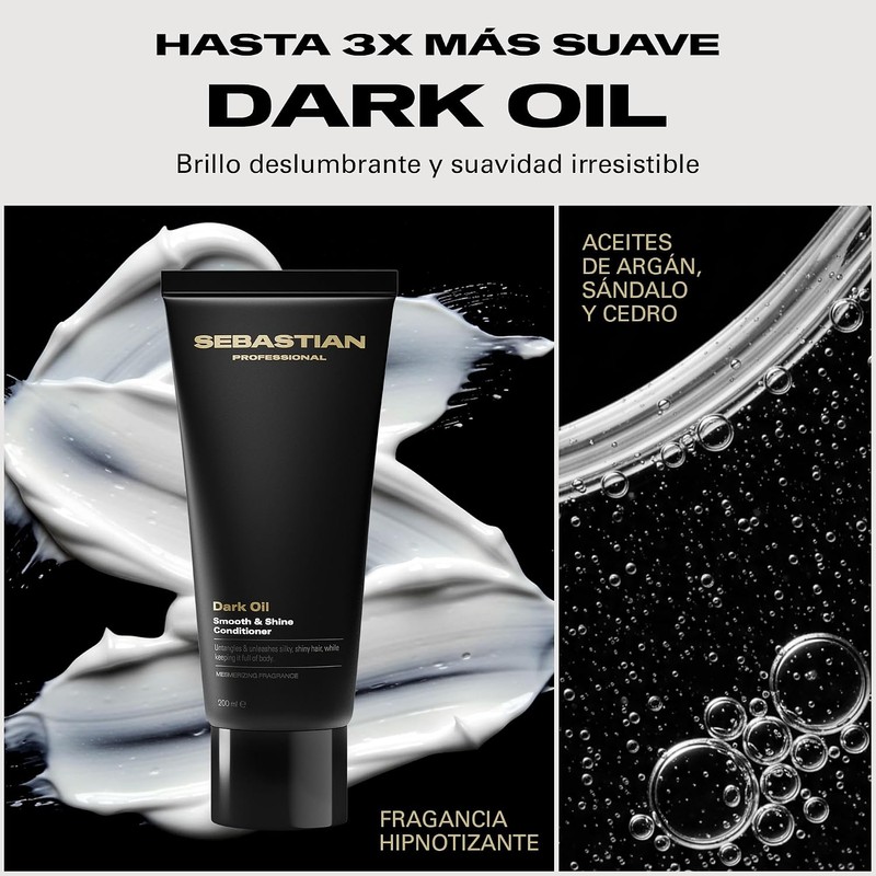 Sebastian Professional Dark Oil Acondicionador Ligero Suavizante 200 ml
