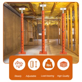 Basement Floor Jack House Jacks for Leveling, 18-36" Hight Range, 11023 lbs Max Load Capacity, Adjustable Support Beam Basement Jack Post Pole for Leveling Lifting Support Telescoping Jack