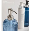 JASAI 18Oz Navy Blue Glass Soap Dispenser for Kitchen &