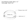 sourcing map 1000 Pack Rubber Band Stretchable Rubber Elastic Band