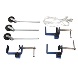 Woodworking Clamp Table Mounting Clamp with Metal Pulleys, Reinforced Bench Clamps for Physics Teaching Laboratory