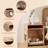 DAWNYIELD Dog Crate Furniture with Flip-Up Door & PET Panel