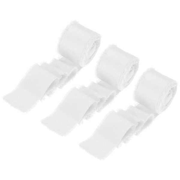 sourcing map 3 Rolls Silk Satin Ribbon, 1.5 Inch 10
