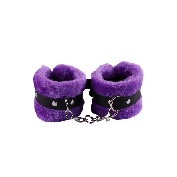Shymuh Fluffy Plush Handcuff Bracelet Soft Plush Fur Wrist Binding