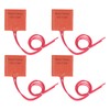 4Pcs Heat Mat Silicone Heater Pad Warmer 12V 7.5W 120