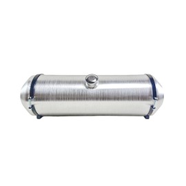 JSD 11 Gallon Overall 10 x 33" Aluminum Round Fuel Tank Spun Fuel Gas Tank Cell Center Fill 3/8" NPT