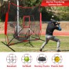 7x7 Ft Baseball Softball Practice Net for Pitching Batting Hitting