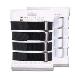WALDHAUSEN Bandagenhalter auf Karte, 4er Set, schwarz, schwarz