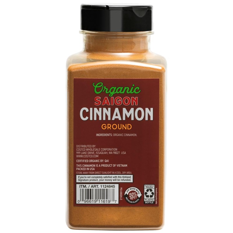 𝟥𝟢𝟥gr., Cinnamon. Ground. Organic. К і к r l а ո d Signature.